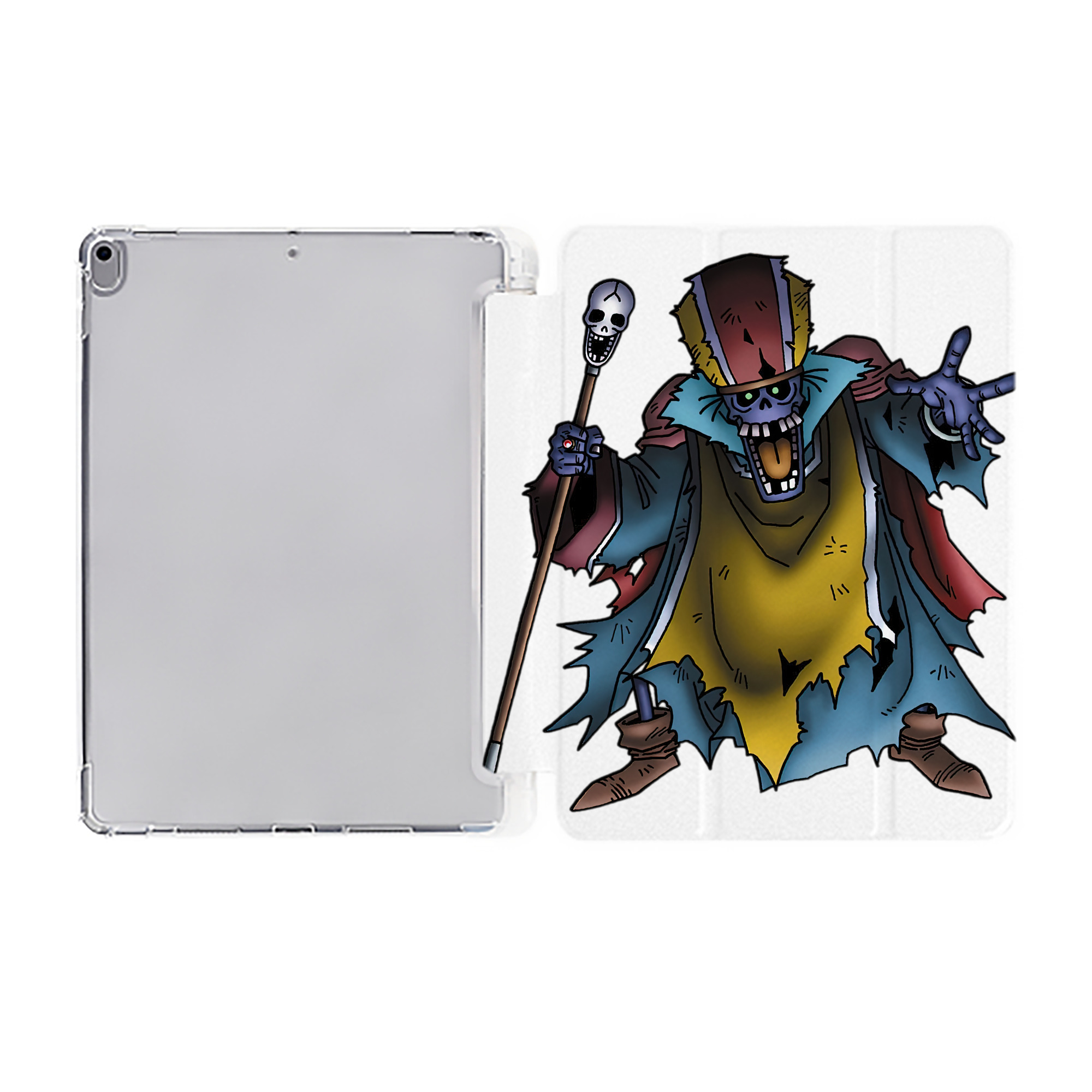 （画像用） ドラゴンクエスト Doragon Kuesuto Dragon Quest IPad ケース ペン収納付き 三つ折りスタンド PUレザー×シリコン 対応機種9.5/10.5/10.9インチ